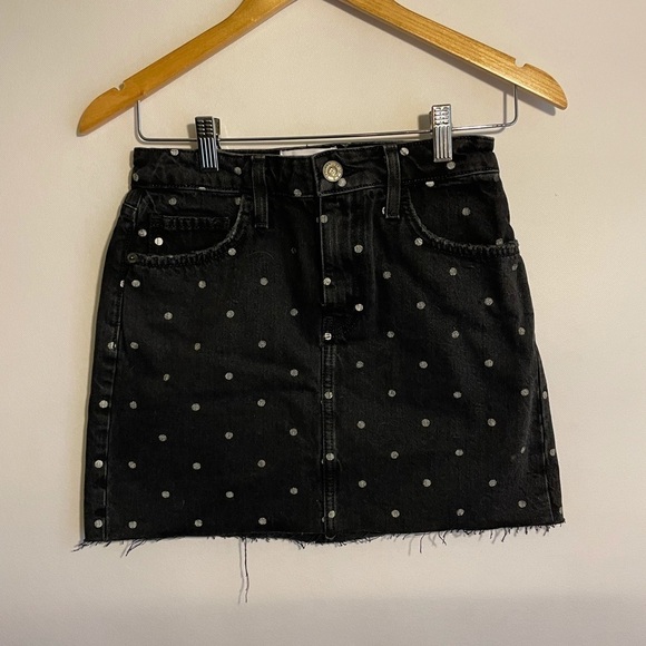 Current Elliot 5-Pocket Polka Dot Mini Skirt 25 - Picture 2 of 7